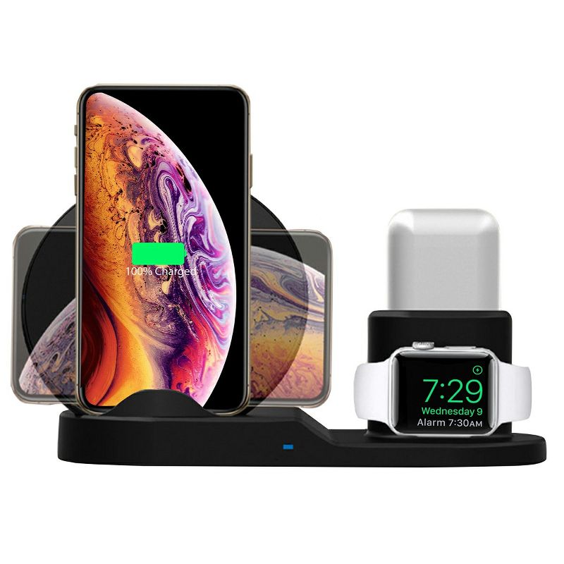 Link 3 in 1 Apple Wireless Charging Station for iPhone, Apple Watch and Airpods, 2 of 5
