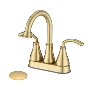 PROOX 4 in. Centerset 2-Handle Bathroom Faucet with Pop Up Drain - 1 of 4