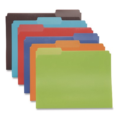 Oxford Colorful Poly File Folders, 1/3-Cut Tabs: Assorted, Letter Size, Assorted Colors, 24/Pack