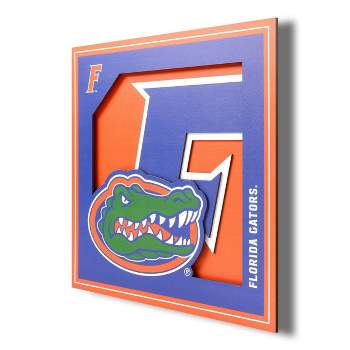 NCAA Florida Gators 3D Logo Series Wall Art - 12"x12"