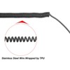 Unique Bargains Retractable Rod Pliers Paddles Fishing Coiled Lanyard with Metal Clips 32.8ft - 3 of 4