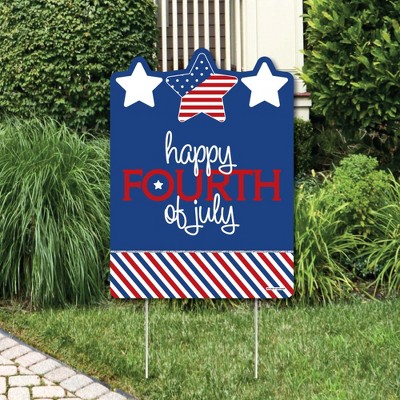 4th of July 4th July Decor Happy 4th of July Independence sign 4th of July yard sign NextDigitalPrint