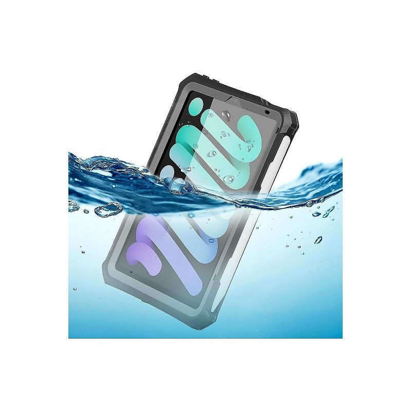 SaharaCase Water-Resistant Case for Apple iPad Mini (6th Generation 2021) Black (TB00062), 5 of 10