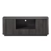 Okak Wooden Vertical Stripe Sideboard Cabinet, Buffet Cabinet with Two Doors and One Drawer, Storage Cabinet for Living Room, Dining Room, Black - 4 of 4
