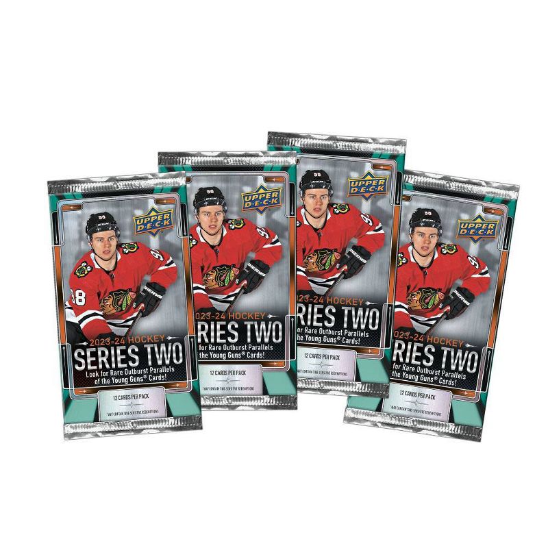 2023-24 Upper Deck NHL Series Two Hockey Trading Card Blaster Box, 3 of 4