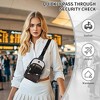 Wikineon Clear Bag for Stadium Events, Clear Backpack Purse for Women Waterproof TPU Crossbody Fanny Pack - 2 of 4