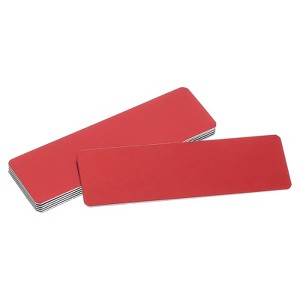 Unique Bargains Aluminium DIY Engraved Blank Nameplate Office Signages 6 Pcs - 1 of 4
