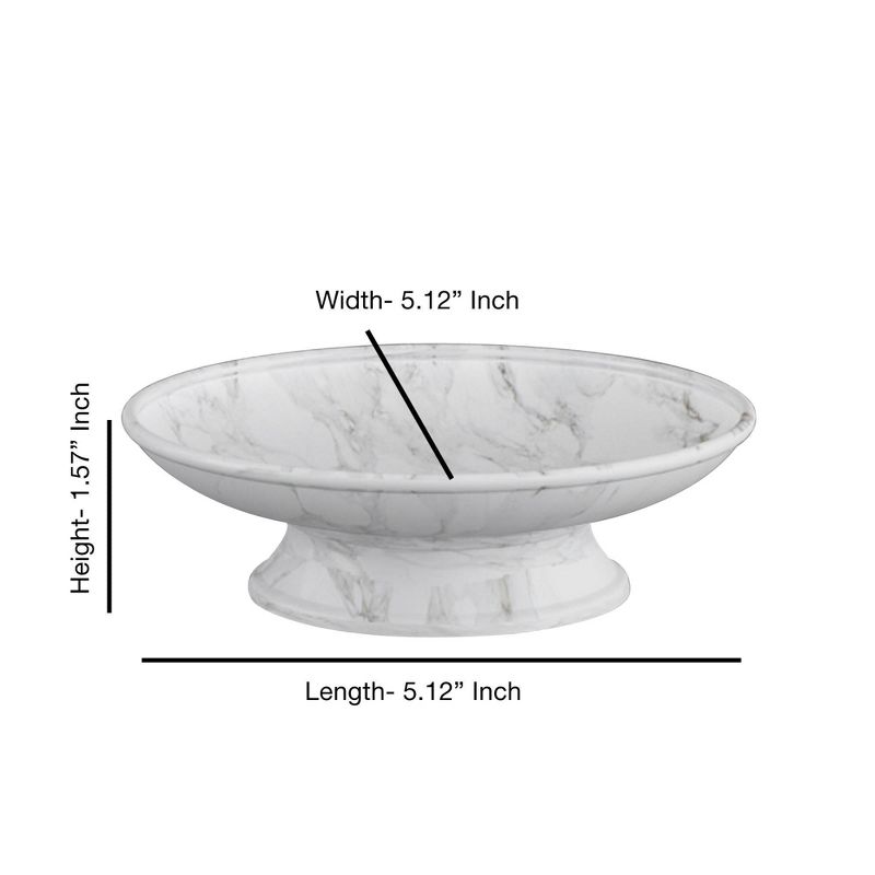Compton Marble Patterned Resin Soap Dish Holder - Nu Steel, 3 of 7