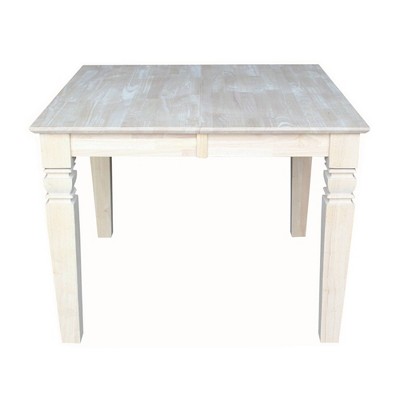 Java Butterfly Drop Leaf Extendable Dining Table - Unfinished - International Concepts