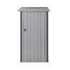 SEVOBAL Storage Sheds Outdoor Storage Room With All-Weather Design Metal Tool Shed For Backyard, Patio, Lawn, Gray, 44.5"*38.58"*68.9" - 4 of 4