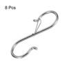 Unique Bargains Plants Metal S-shaped Hooks and Hangers with Safety Buckle 8 Pcs - 3 of 4
