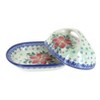 Blue Rose Polish Pottery 331 Vena Butter Dish - 2 of 2
