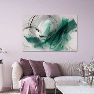 iCanvas Detour Teal by Isabelle Z Canvas Print Wall Art - 1 of 3