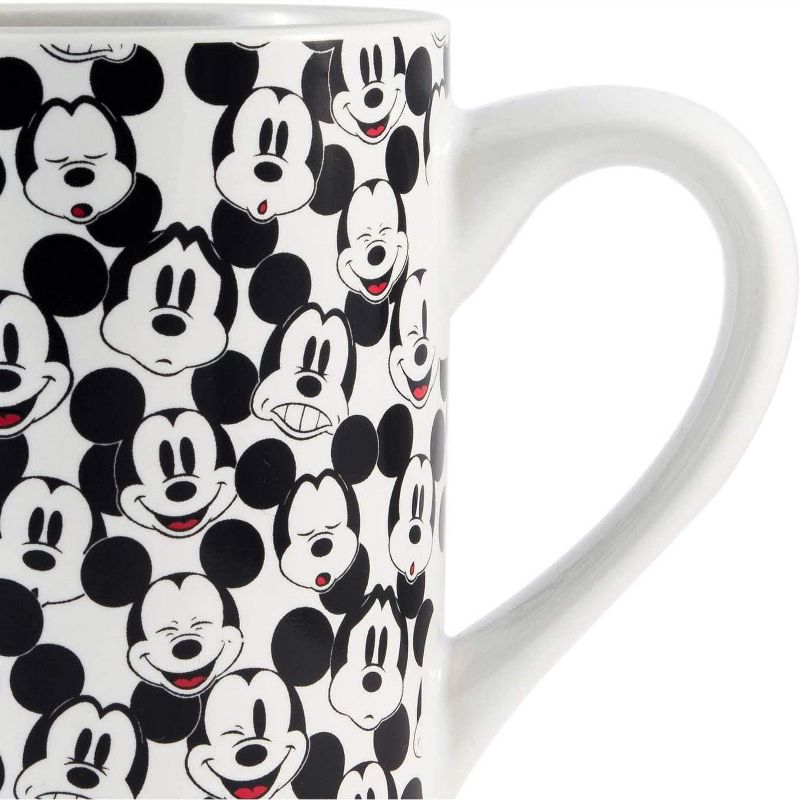 Silver Buffalo Disney Mickey Mouse Allover Faces Ceramic Mug | Holds 14 Ounces, 2 of 4