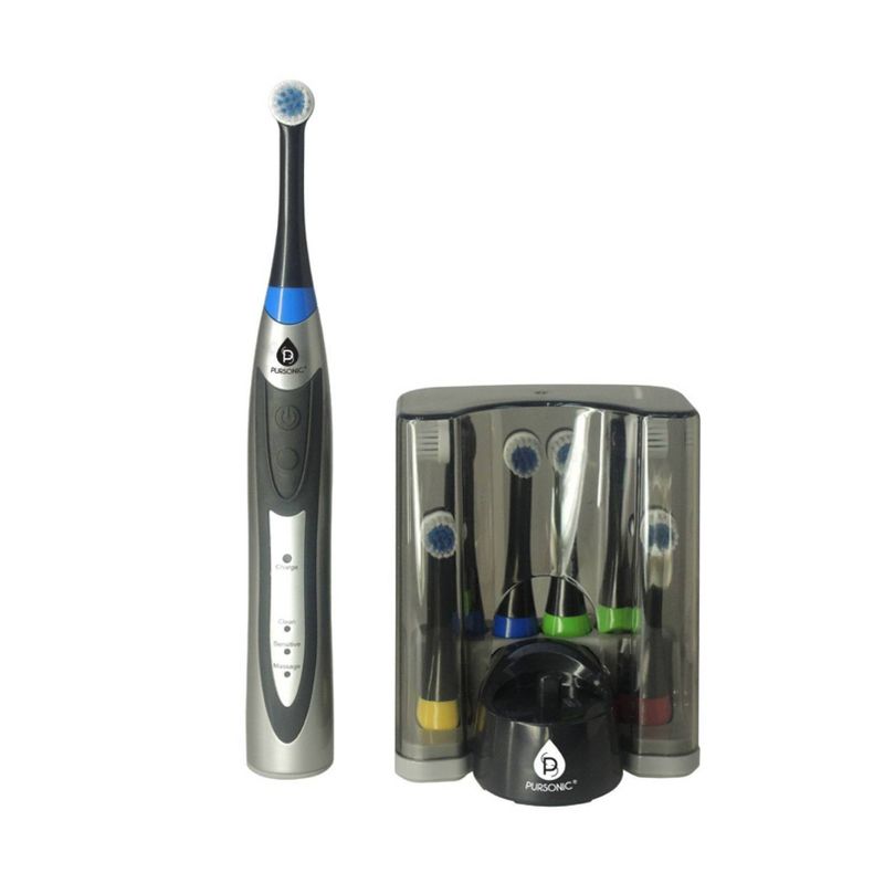 Pursonic Rechargeable S330 Rotary Toothbrush with Bonus Brush Heads - 12pk, 2 of 4