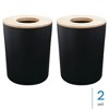 iDesign Small Round Bathroom Trash Can - Set of 2 - Matte Black - 2 of 4