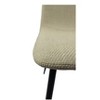 Gulches Dining Chairs Set of 4 - Beige Linen Upholstered, Sturdy Black Metal Legs, Modern Kitchen/Dining Room Accent Chairs with Padded Seats - 4 of 4