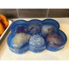 Fresh Keeper Reusable Air Tight Muffin Storage Container: BPA-Free, Microwave & Dishwasher Safe, Blue, 2-Piece Set - 3 of 4