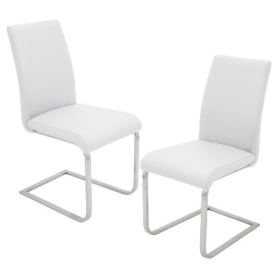 target white dining chair