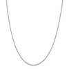 Black Bow Jewelry 1mm 18k White Gold Diamond Cut Spiga Chain Necklace - 3 of 4