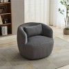 CAVINAS Corduroy Swivel Accent Chair with Pillow,Modern Upholstered Circular Swivel Living Room Chairs,Reading Chairs for Living Room - 2 of 4