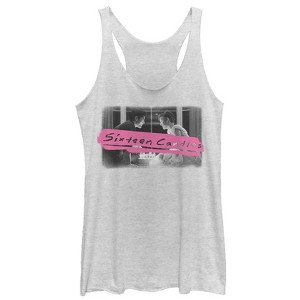 Women's Sixteen Candles Make a Wish Racerback Tank Top - 1 of 3