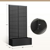 TUYOHW Metal Planter Box with Trellis, Metal Raised Garden Bed with Trellis, Garden Box for Climbing Plants, Flower - 2 of 4