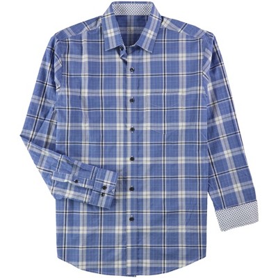 Tasso Elba Mens Plaid Button Up Shirt
