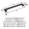 Amerock Lintel Appliance Pull for Large Panels and Oversized Cabinets - 4 of 4