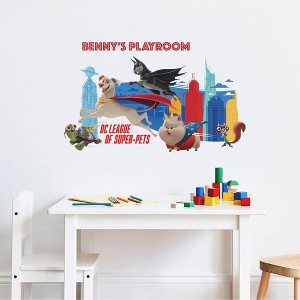 RoomMates DC Super Pets Peel & Stick Giant Kids' Wall Decals Blue - 1 of 4