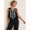 VENUS Womens Embroidered Floral Tank - 2 of 4