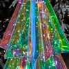 Christmas Prismatic Iridescent Christmas  Tree 45", LED lights - 3 of 4