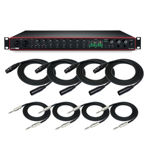 Botanik Jep Temerity Focusrite Scarlett 18i20 3rd Gen 18x20 Usb Interface With 4 Xlr And Trs  Cables : Target