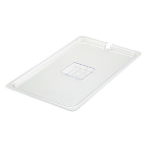 Winco Polycarbonate Food Pan Cover, Slotted, 1/1 Size - 1 of 1
