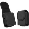Nakedcellphone Case-Compatible Pouch for Samsung Galaxy Z Flip 7 and Motorola RAZR Series - (Metal Clip, Belt Harness, Magnetic Closure) - Black - 2 of 4