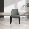 POVISON Contemporary Linen Square Dining Chairs Set of 2, Gray Side Chairs, Fully Assembled - 4 of 4