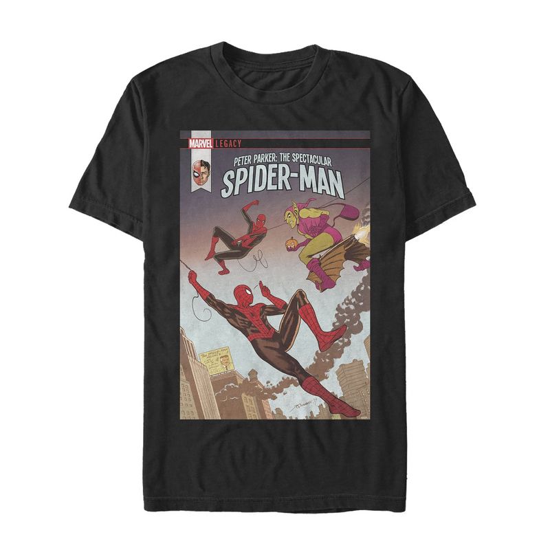 Men's Marvel Legacy Spider-Man vs Goblin T-Shirt, 1 of 5