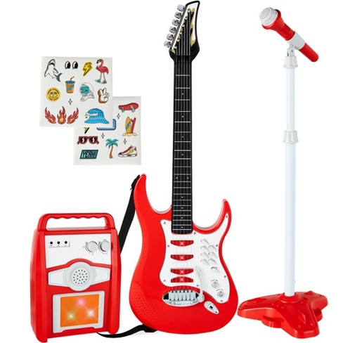 Kids guitar and microphone on sale