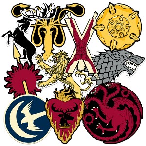 Game Of Thrones Game Of Thrones Large House 100Ct Sticker Pack Miscellaneous 100 Ct. Sticker Pack - 1 of 4