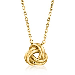 Ross-Simons Italian 10kt Yellow Gold Love Knot Necklace Size 18 - 1 of 2