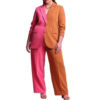 ELOQUII Women's Plus Size Colorblock Pant