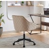 NicBex Office Chair with Adjustable Height Modern Rotatable Velvet Computer Chair Vanity Chair with 5 Wheels for Office, Study, Bedroom - 2 of 4