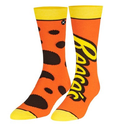 Odd Sox, Fun Crew Socks Men Women, Froot Loops or Frosted Flakes Cereal,  Large