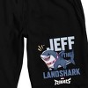 Marvel Rivals Jeff The Landshark Adult Black Sleep Pajama Shorts - 2 of 4