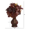 Nearly Natural 24-in Autumn Maple Leaf Artificial Plant in Decorative Planter - image 4 of 4