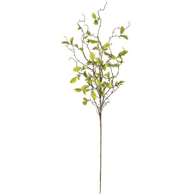 Sullivans Artificial Leaf and Twig Stem 40" Green