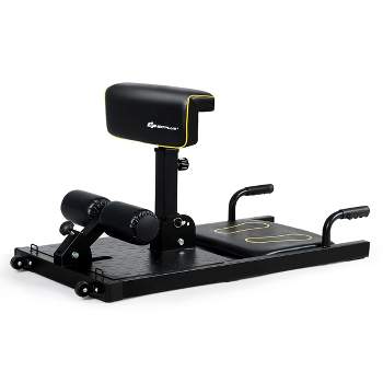 Costway Ab Machine With Lcd Monitor Adjustable Abdominal Trainer Cruncher  For Home Gym : Target