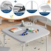 3 Piece Boys Girls Folding Table and Chairs Set, Activity Table and Chairs Set - 3 of 4