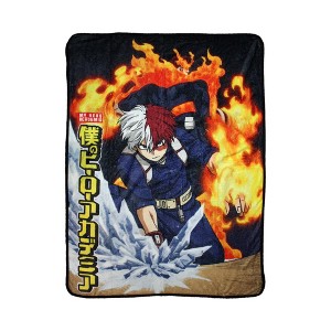 Just Funky My Hero Academia Todoroki 45 x 60 Inch Fleece Throw Blanket - 1 of 3
