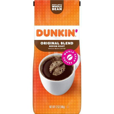Dunkin' Original Blend Whole Bean Coffee Medium Roast - 12oz